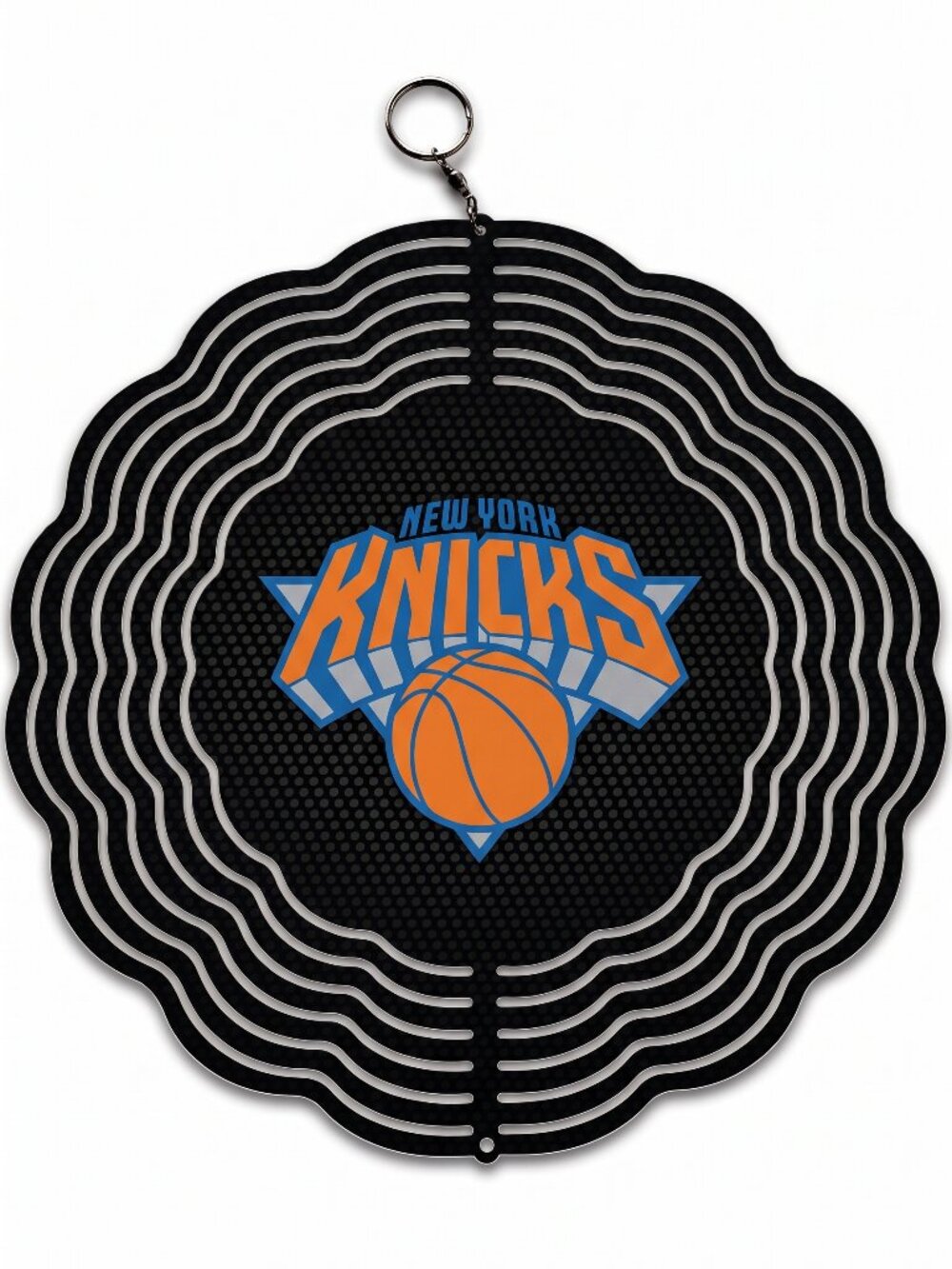 10" New York Knicks Kinetic Wind Spinner - Outdoor Garden Hanging Art